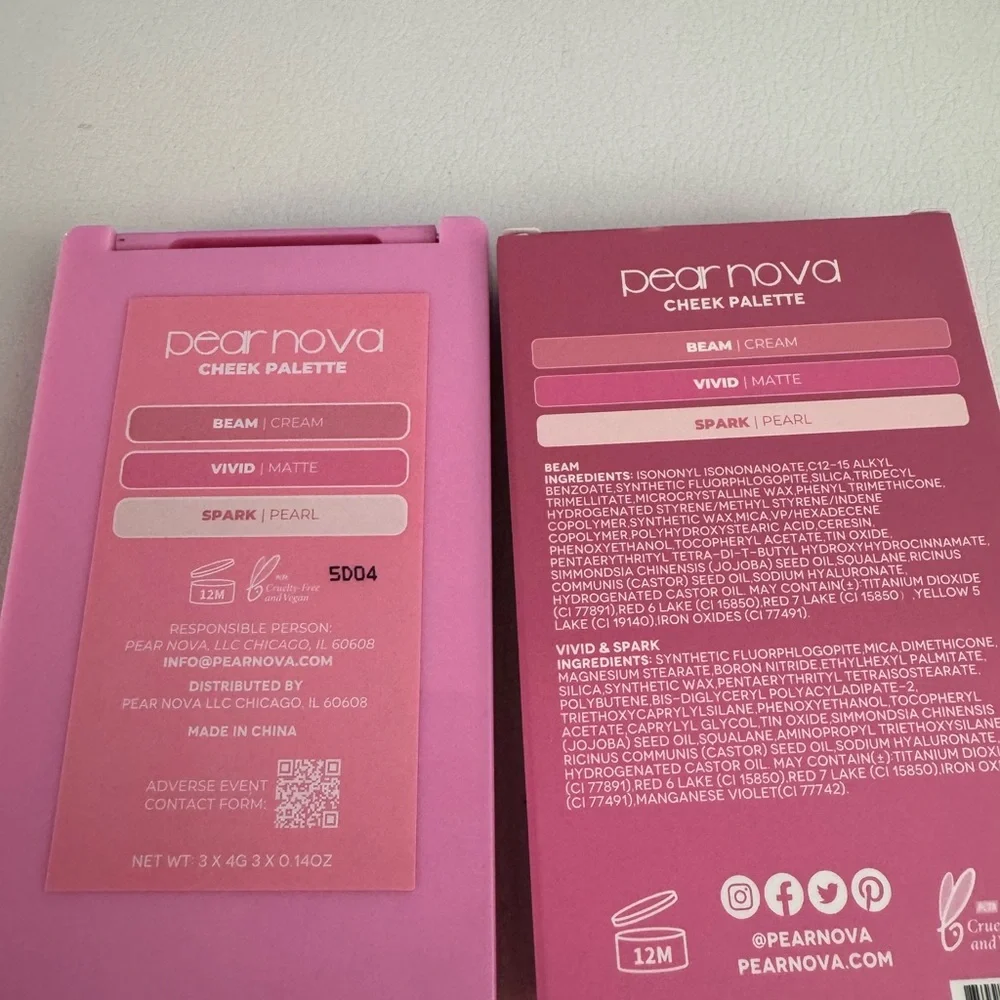 Pear Nova Cheek Palette - Pink